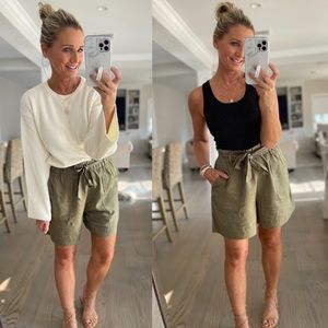 Paper Bag Waist Shorts